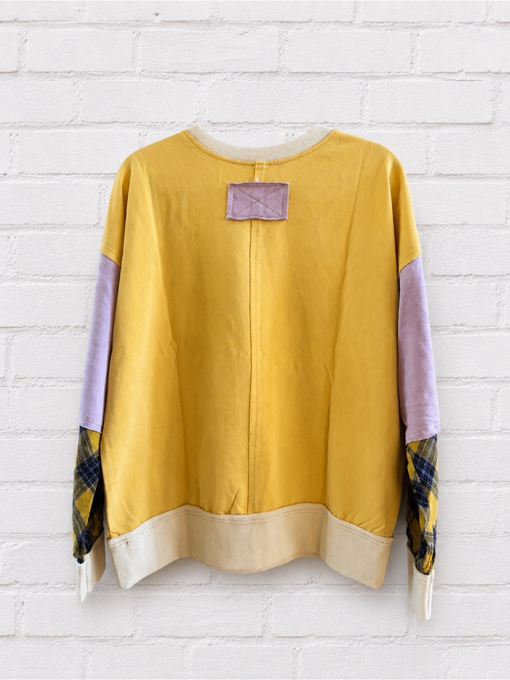 Easel NWT Patchwork Sweatshirt - Picture 3 of 6